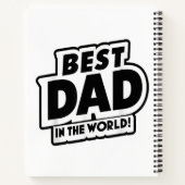 Vaderdag Beste papa ter wereld Notitieboek (Achterkant)