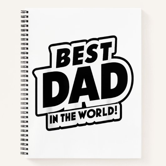 Vaderdag Beste papa ter wereld Notitieboek (Voorkant)