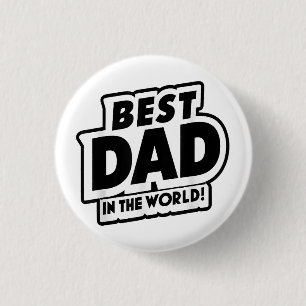 Vaderdag Beste papa ter wereld Ronde Button 3,2 Cm