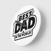 Vaderdag Beste papa ter wereld Ronde Klok (Hoek)