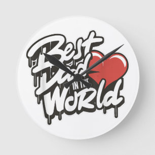 Vaderdag Beste papa ter wereld Ronde Klok