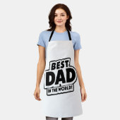 Vaderdag Beste Papa Ter Wereld Schort (Gedragen)
