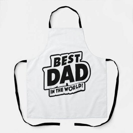 Vaderdag Beste Papa Ter Wereld Schort (Voorkant)