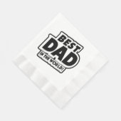 Vaderdag Beste papa ter wereld Servet (Hoek)