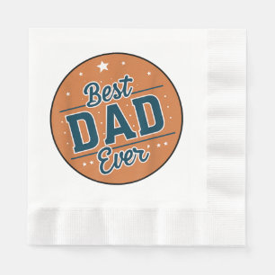 Vaderdag Beste papa ter wereld Servet