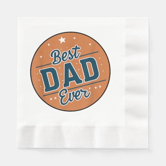 Vaderdag Beste papa ter wereld Servet (Voorkant)