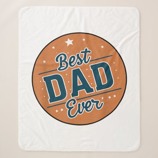 Vaderdag Beste Papa Ter Wereld Sherpa Deken (Voorkant)