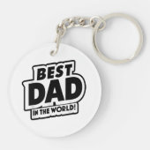 Vaderdag Beste papa ter wereld Sleutelhanger (Achterkant)