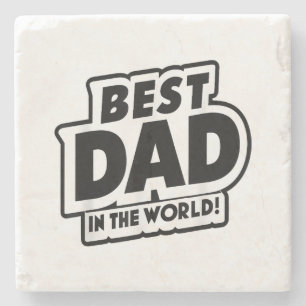 Vaderdag Beste Papa Ter Wereld Stenen Onderzetter