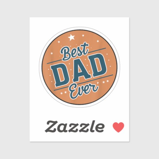 Vaderdag Beste Papa Ter Wereld Sticker (Vel)