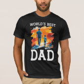 Vaderdag "Beste Papa ter Wereld" T-shirt (Voorkant)