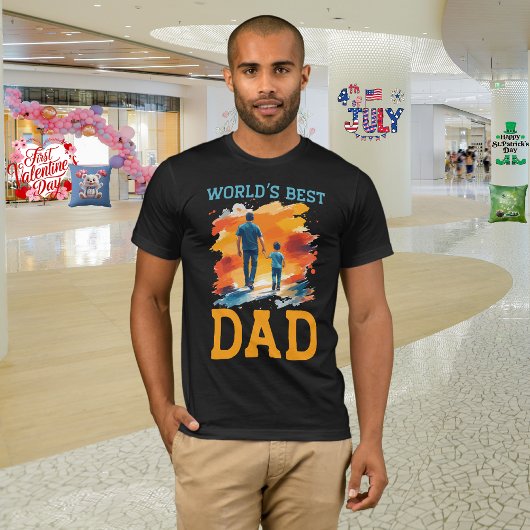 Vaderdag "Beste Papa ter Wereld" T-shirt