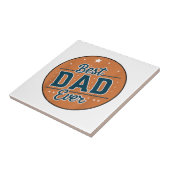 Vaderdag Beste papa ter wereld Tegeltje (Zijkant)