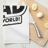 Vaderdag Beste papa ter wereld Theedoek (Quarter Fold)