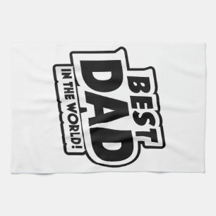 Vaderdag Beste papa ter wereld Theedoek