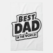 Vaderdag Beste papa ter wereld Theedoek (Verticaal)