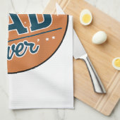 Vaderdag Beste papa ter wereld Theedoek (Quarter Fold)
