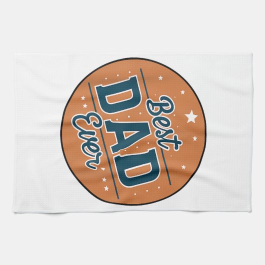 Vaderdag Beste papa ter wereld Theedoek (Horizontaal)