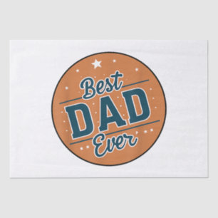 Vaderdag Beste papa ter wereld Tissuepapier