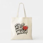 Vaderdag Beste papa ter wereld Tote Bag (Achterkant)