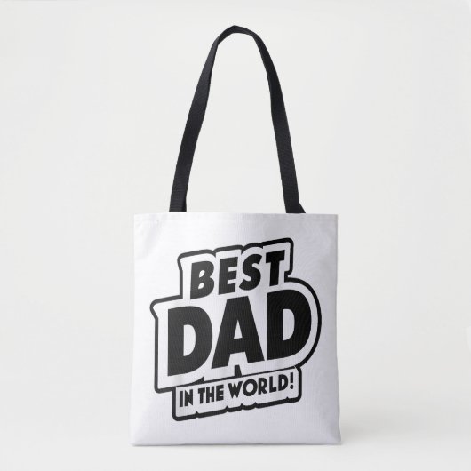 Vaderdag Beste papa ter wereld Tote Bag (Voorkant)