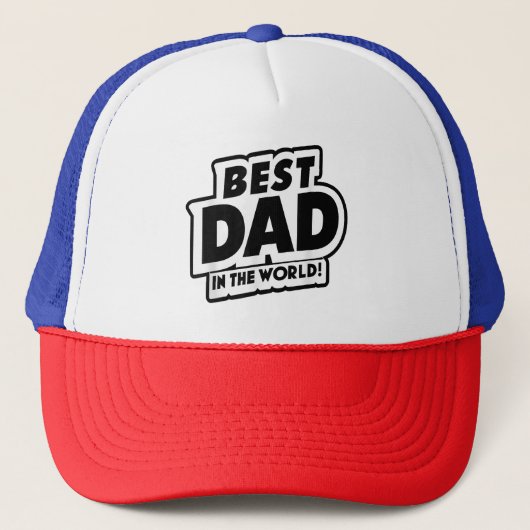 Vaderdag Beste Papa Ter Wereld Trucker Pet (Voorkant)