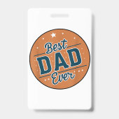 Vaderdag Beste Papa Van De Wereld Badge (Achterkant)