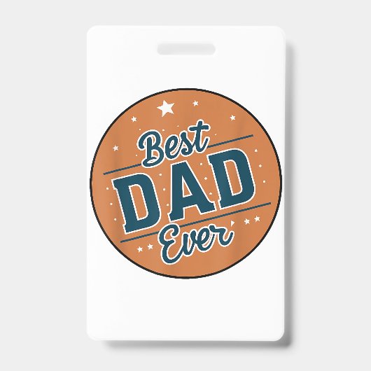 Vaderdag Beste Papa Van De Wereld Badge (Voorzijde)