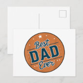 Vaderdag Beste Papa Van De Wereld Feestdagenkaart (Voorkant / Achterkant)