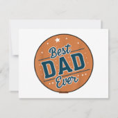 Vaderdag Beste Papa Van De Wereld Feestdagenkaart (Achterkant)