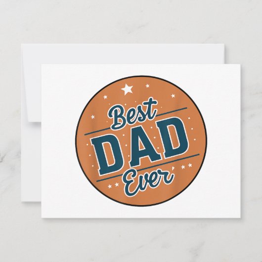 Vaderdag Beste Papa Van De Wereld Feestdagenkaart (Voorkant)