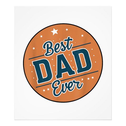 Vaderdag Beste Papa Van De Wereld Foto Afdruk (Voorkant)