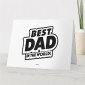 Vaderdag Beste Papa Van De Wereld Kaart (Achterkant)
