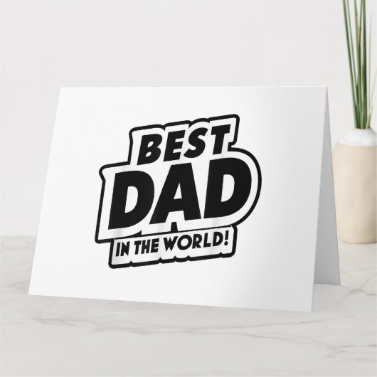 Vaderdag Beste Papa Van De Wereld Kaart (Voorkant)