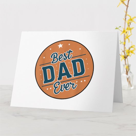 Vaderdag Beste Papa Van De Wereld Kaart (Gele Bloem)