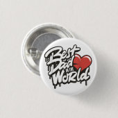 Vaderdag Beste Papa Van De Wereld Ronde Button 3,2 Cm (Voorkant /achterkant)