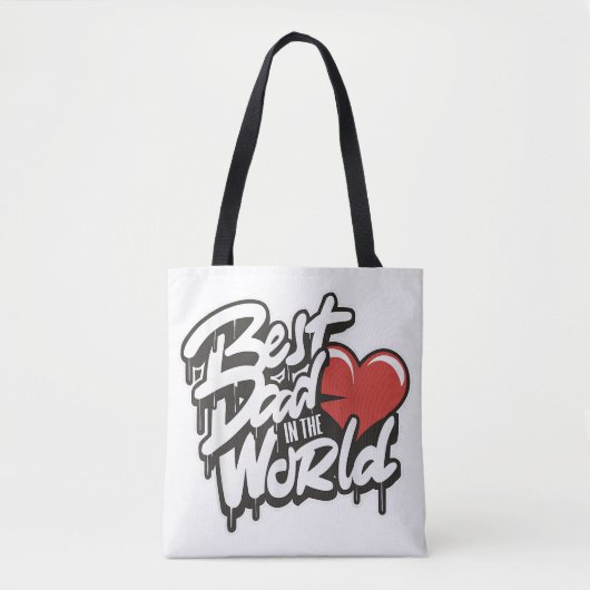 Vaderdag Beste Papa Van De Wereld Tote Bag (Voorkant)