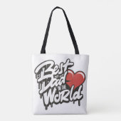 Vaderdag Beste Papa Van De Wereld Tote Bag (Achterkant)