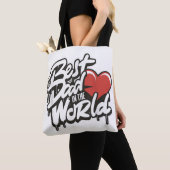 Vaderdag Beste Papa Van De Wereld Tote Bag (Dichtbij)