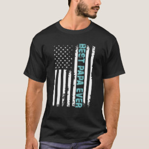 Vaderdag beste papieren ooit cadeau met Amerikaans T-shirt