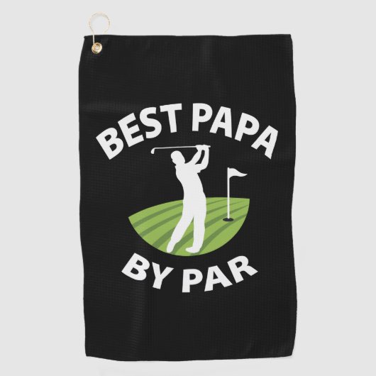 Vaderdag beste papieren op transactiebasis golfhanddoek (Voorkant)