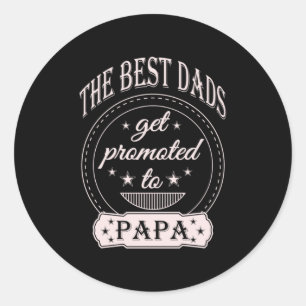 Vaderdag Beste pappa Ronde Sticker