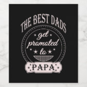 Vaderdag | Beste pappa Wijn Etiket (Enkel label)