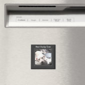 Vaderdag Beste pappie ooit foto van Puppy Dog Magneet (Insitu (Vaatwasser))