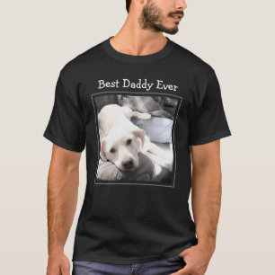 Vaderdag Beste pappie ooit foto van Puppy Dog T-shirt