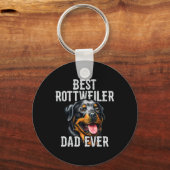 Vaderdag. Beste Rottweiler ooit vader hond vader Sleutelhanger (Voorkant)