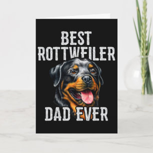 Vaderdag. Beste Rottweiler-papa ooit Hondenpapa Kaart