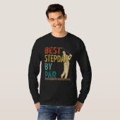 Vaderdag Beste stiefvader van par golfer daddy gol T-shirt (Voorkant volledig)
