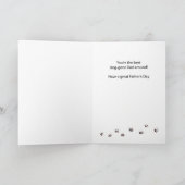 Vaderdag Beste vader Funny Dog met krant Kaart (Binnen)