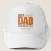 Vaderdag Beste vader Gepersonaliseerde cadeau-idee Trucker Pet (Voorkant)